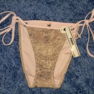 Victoria's Secret PINK Bikini SIZE XS EXTRA SMALL NWT Tie Side Bottom Leopard